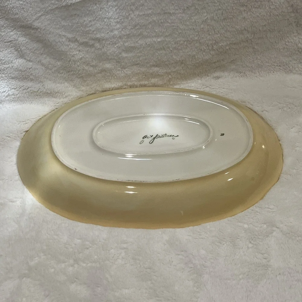 Southern Living Gail Pittman Handpainted Serving Platter Thanksgiving 14